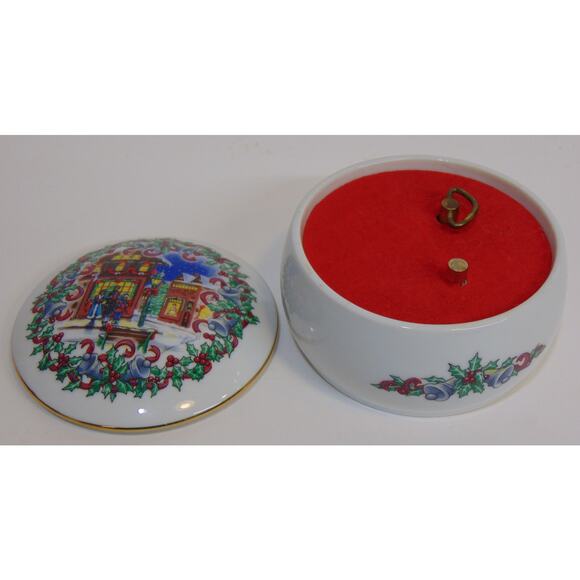 Heritage House Music Box Melodies of Christmas Silver Bells 1992 Works Japan0 - Picture 2 of 12